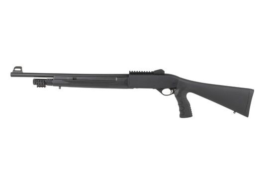 Mossberg SA20 Tactical 20 GA Shotgun has a fiber optic front sight and ghost ring rear sight